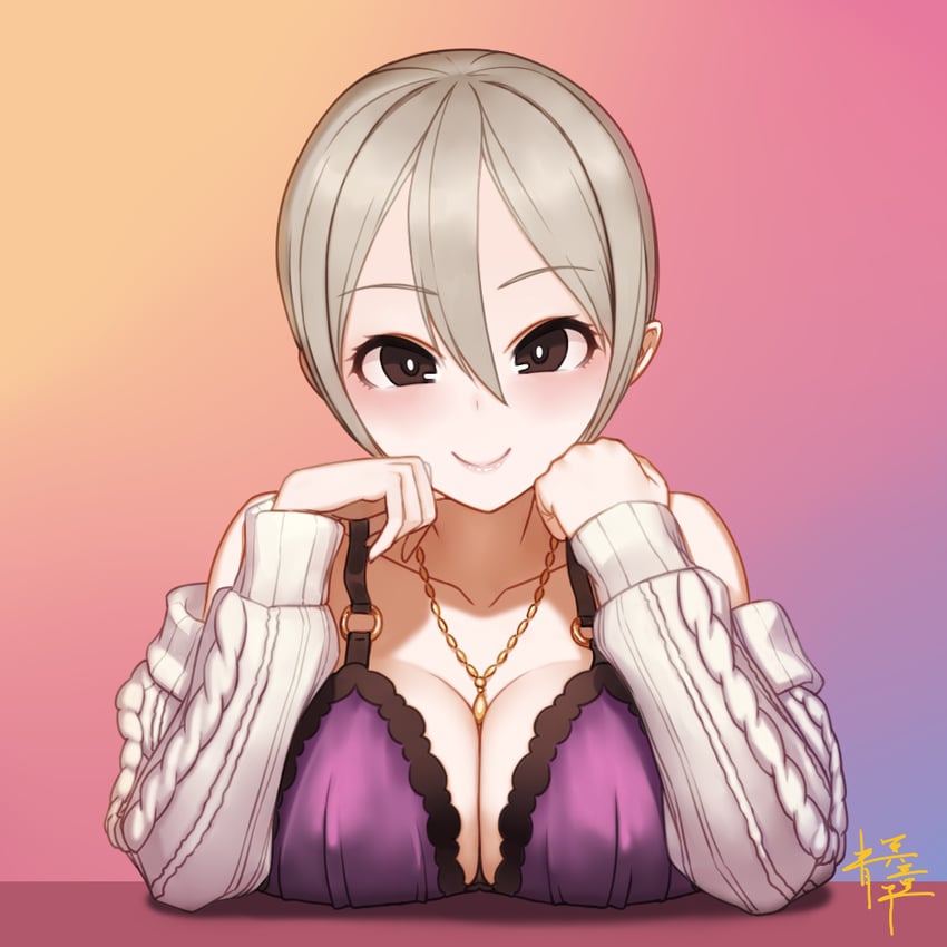 shiomi syuko (idolmaster and 1 more) drawn by qingmingtongzi