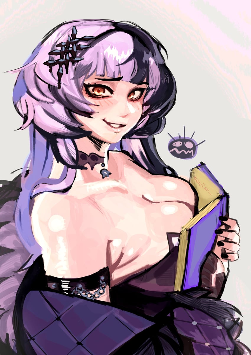 shiori novella and yorick (hololive and 1 more) drawn by soleilly1