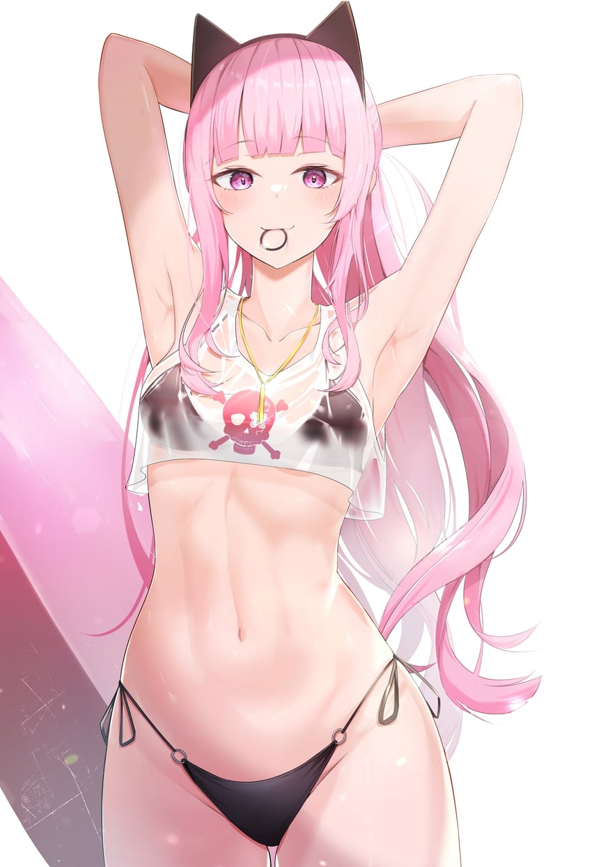 mori calliope (hololive and 1 more) drawn by three_twosix