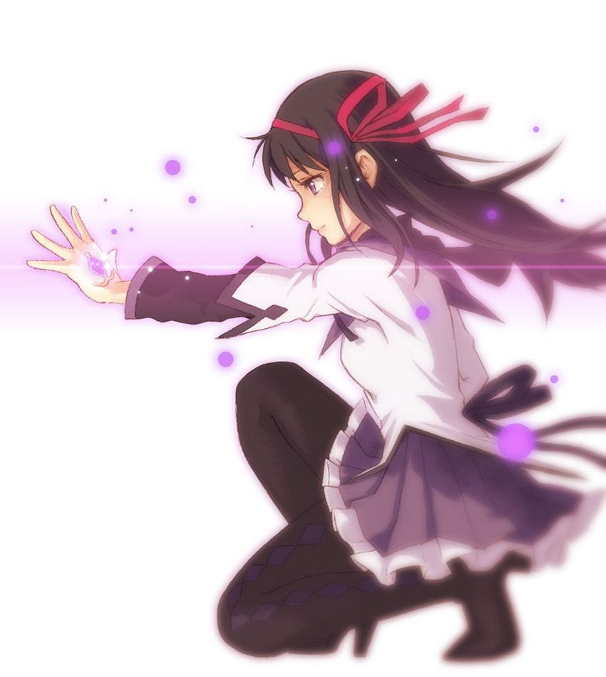 akemi homura (mahou shoujo madoka magica) drawn by yuuji_(and)