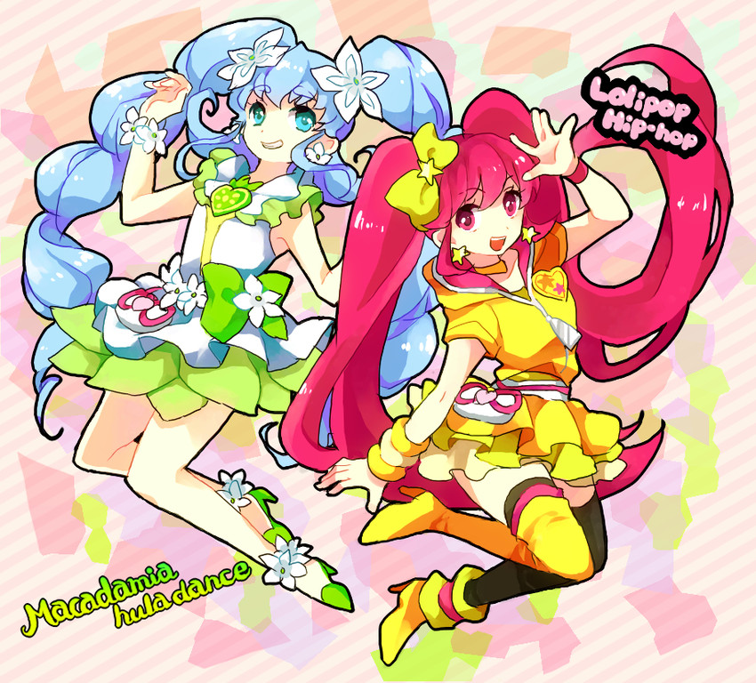 shirayuki hime, aino megumi, cure lovely, and cure princess (precure and 1 more) drawn by hloox