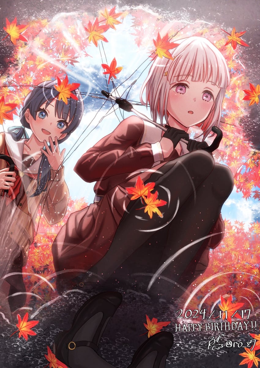 murano sayaka and yugiri tsuzuri (love live! and 1 more) drawn by roze_(ro_z7)