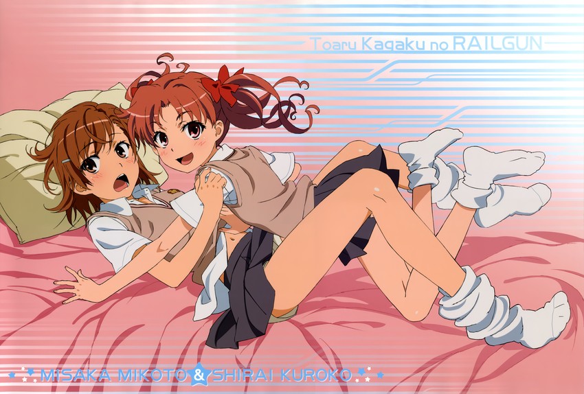 misaka mikoto and shirai kuroko (toaru majutsu no index and 1 more)