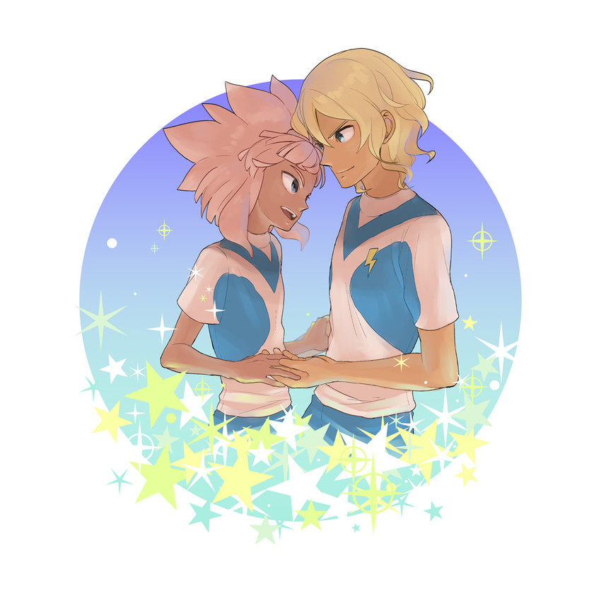 tsunami jousuke and nice dolphin (inazuma eleven go and 2 more) drawn by ibukuro