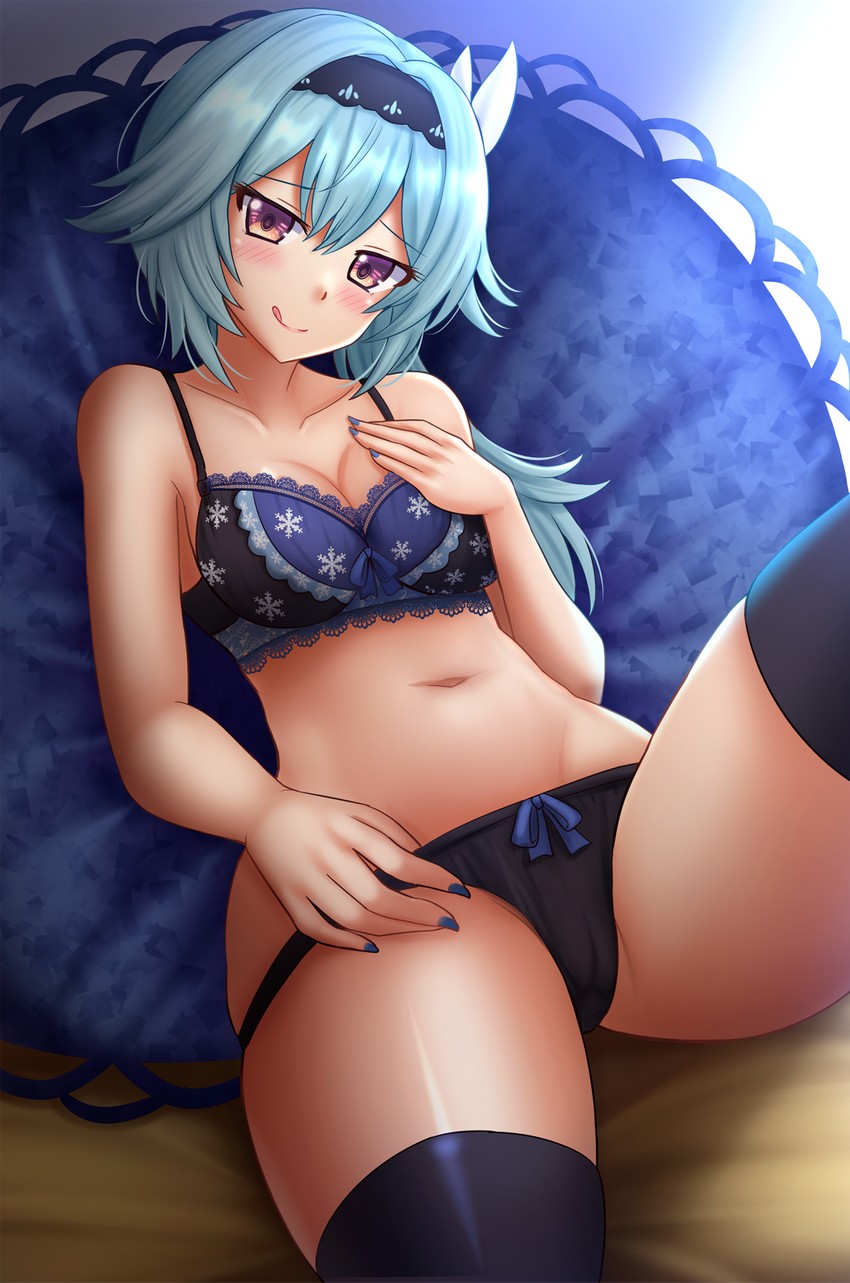 eula (genshin impact) drawn by kazenokaze