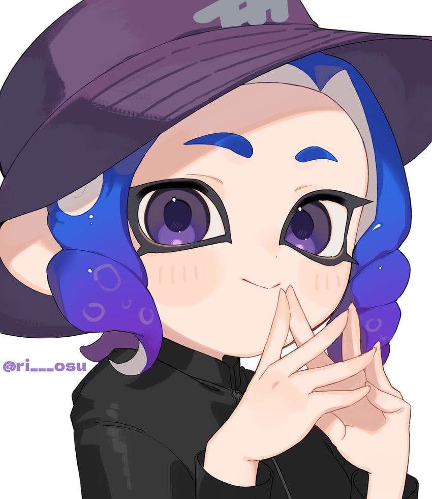 octoling player character and octoling girl (splatoon and 1 more) drawn by sabata_saba