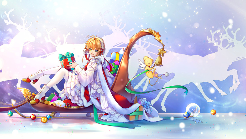 kinomoto sakura and kero (cardcaptor sakura) drawn by kingchenxi