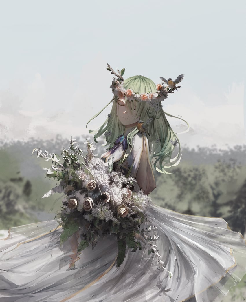 ceres fauna (hololive and 1 more) drawn by kyatto-mikazu