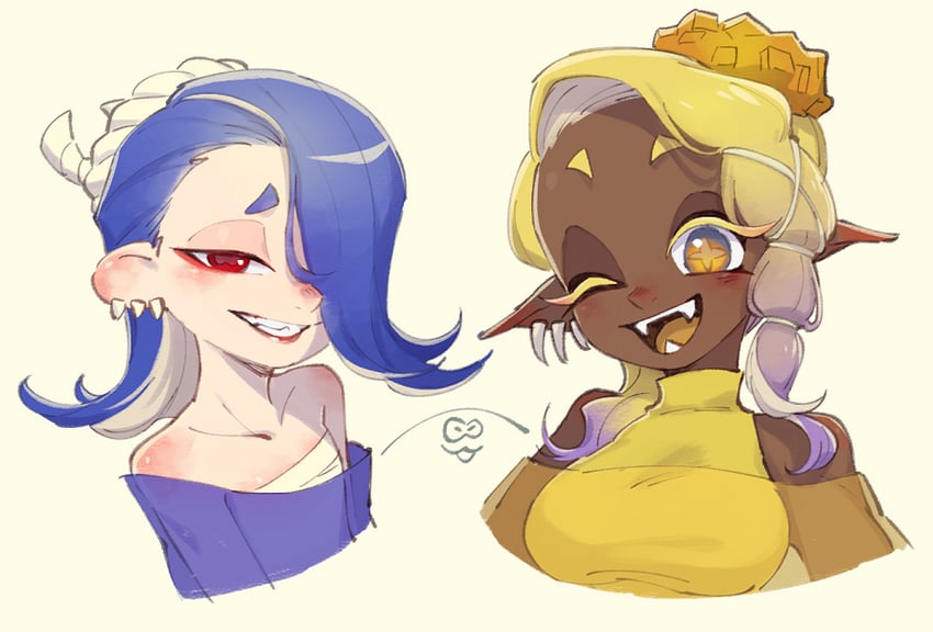 shiver, frye, and big man (splatoon and 1 more) drawn by ukata