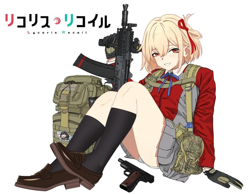 nishikigi chisato (lycoris recoil) drawn by zenge_hd
