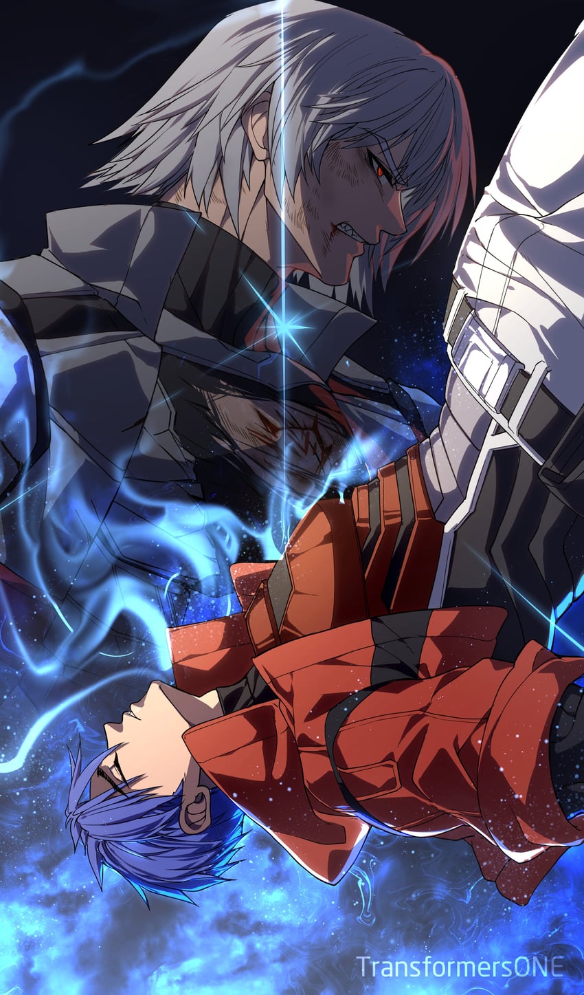optimus prime and megatron (transformers and 1 more) drawn by kurosaki_sasori