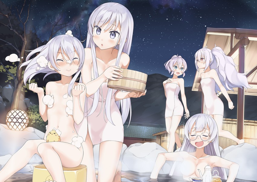 manjuu, belfast, laffey, javelin, edinburgh, and 1 more (azur lane) drawn by tsubure_manjuu