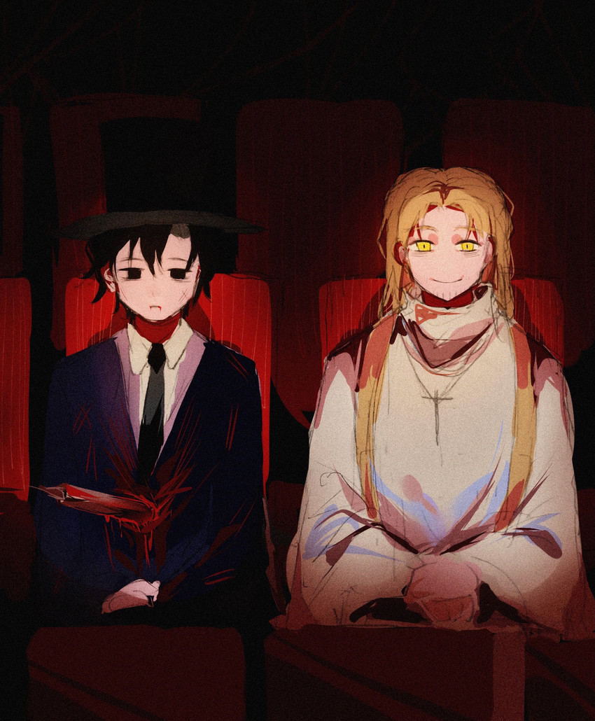 klein moretti and adam (lord of the mysteries) drawn by eekee