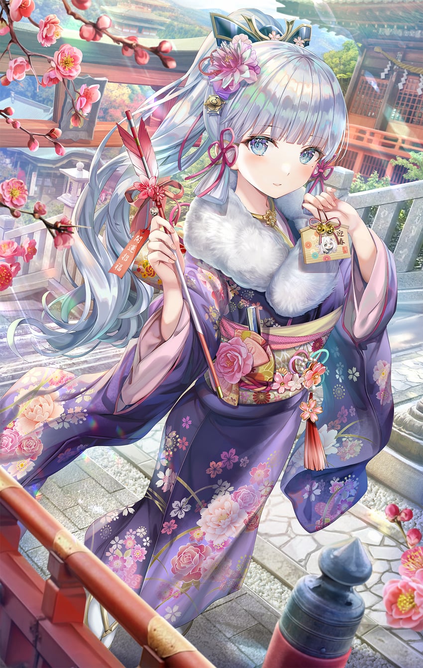 paimon and kamisato ayaka (genshin impact) drawn by torino_aqua