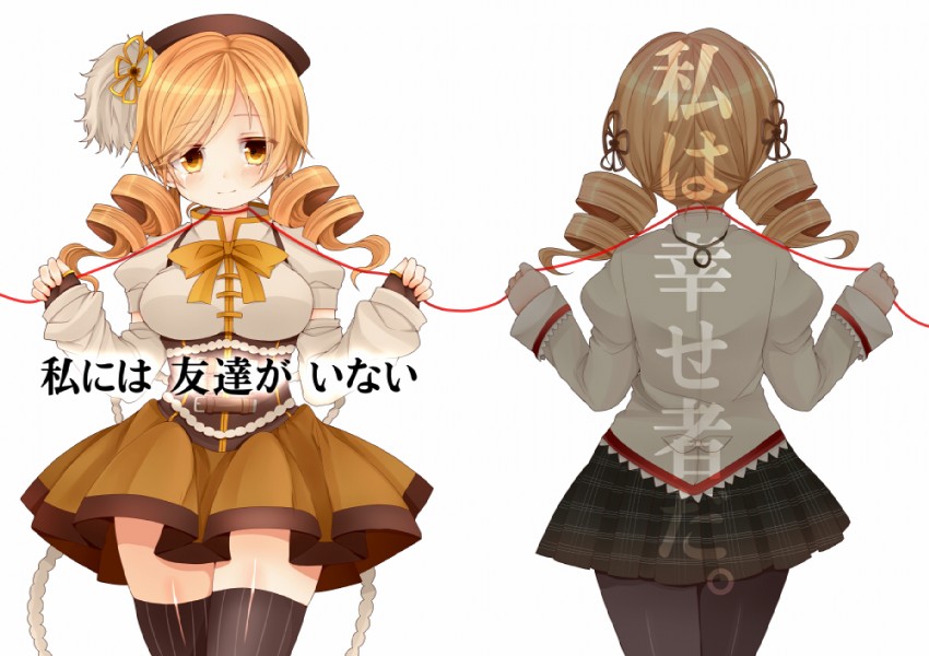 tomoe mami (mahou shoujo madoka magica) drawn by tsukudani_norio