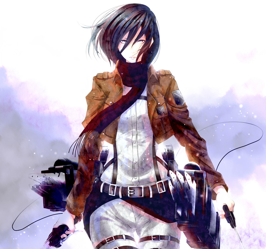 mikasa ackerman (shingeki no kyojin) drawn by poker-face-008