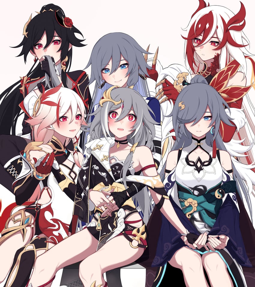 fu hua and herrscher of sentience (honkai and 1 more) drawn by yunomi_(yunomi_hs)