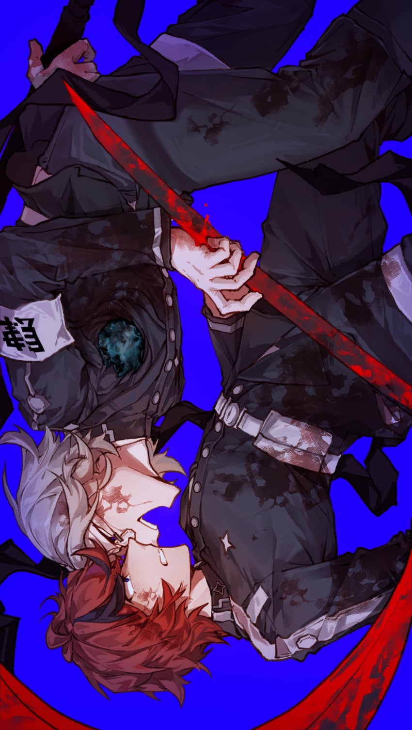 aotsuki eito and sumino takumi (the hundred line -last defense academy-) drawn by waiaaaaaaa