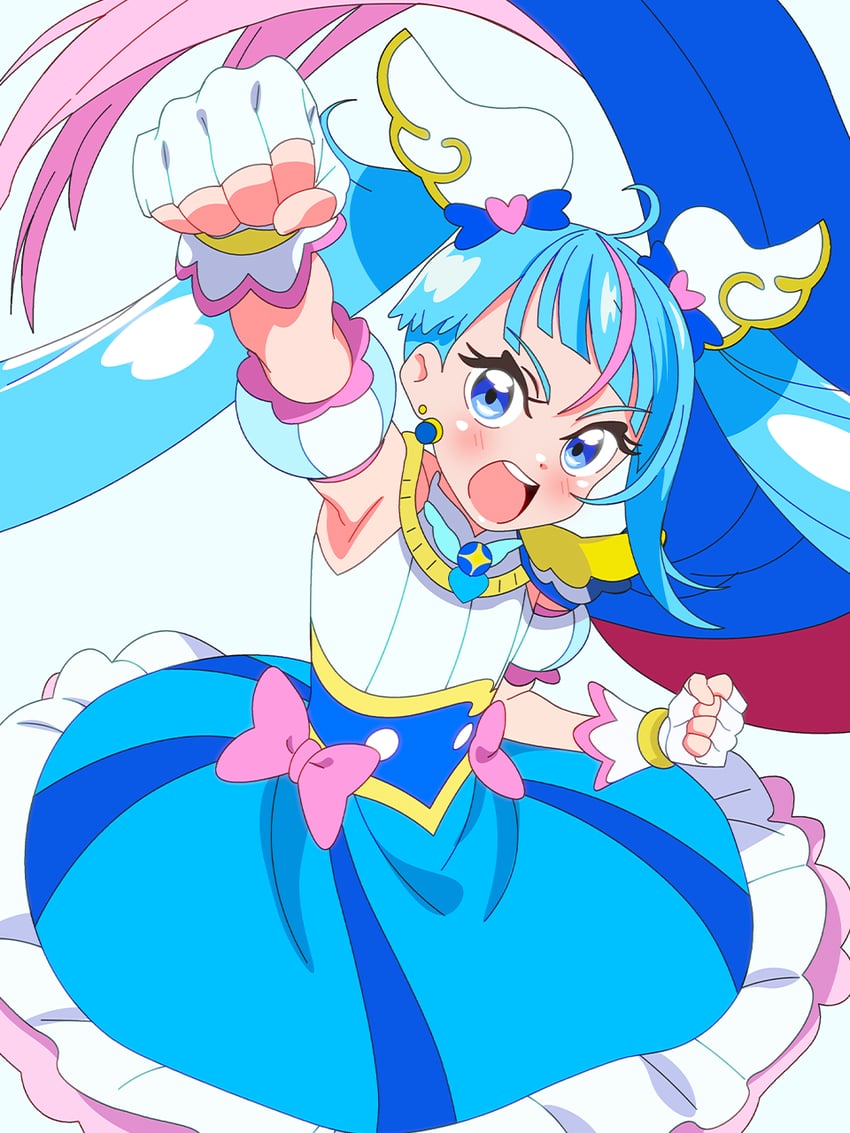 sora harewataru and cure sky (precure and 1 more) drawn by shinonome_sakura