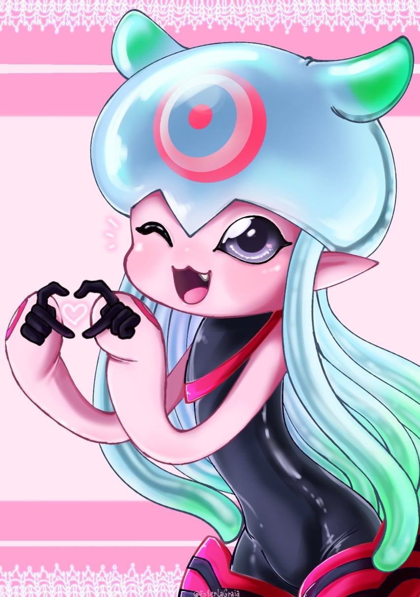 jellymon (digimon) drawn by esterlagraia