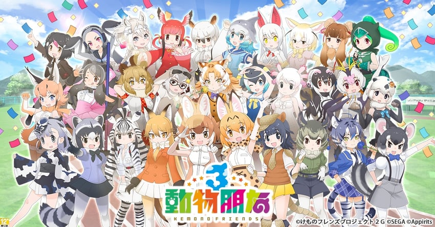 serval, common raccoon, fennec, ezo red fox, dhole, and 25 more (kemono friends and 1 more)