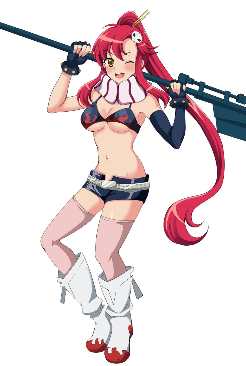 yoko littner (tengen toppa gurren lagann) drawn by arisu_(mikannjs)