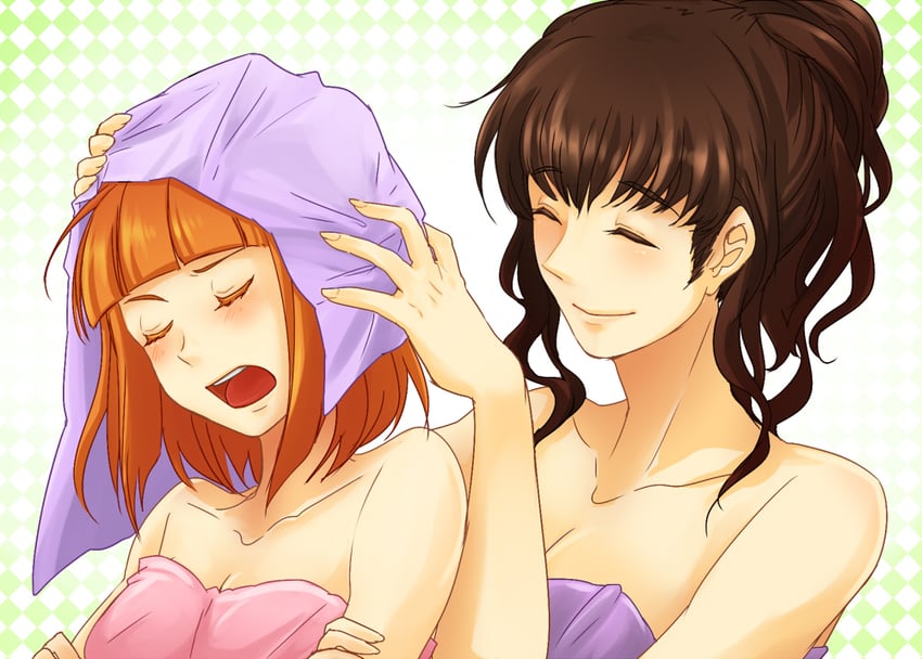 eva beatrice and ushiromiya natsuhi (umineko no naku koro ni) drawn by eringi_oishii