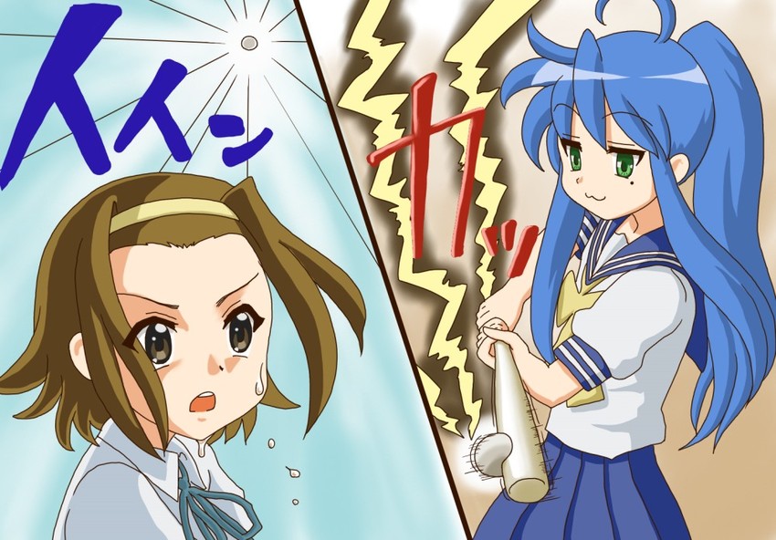 tainaka ritsu and izumi konata (k-on! and 1 more) drawn by chunpai