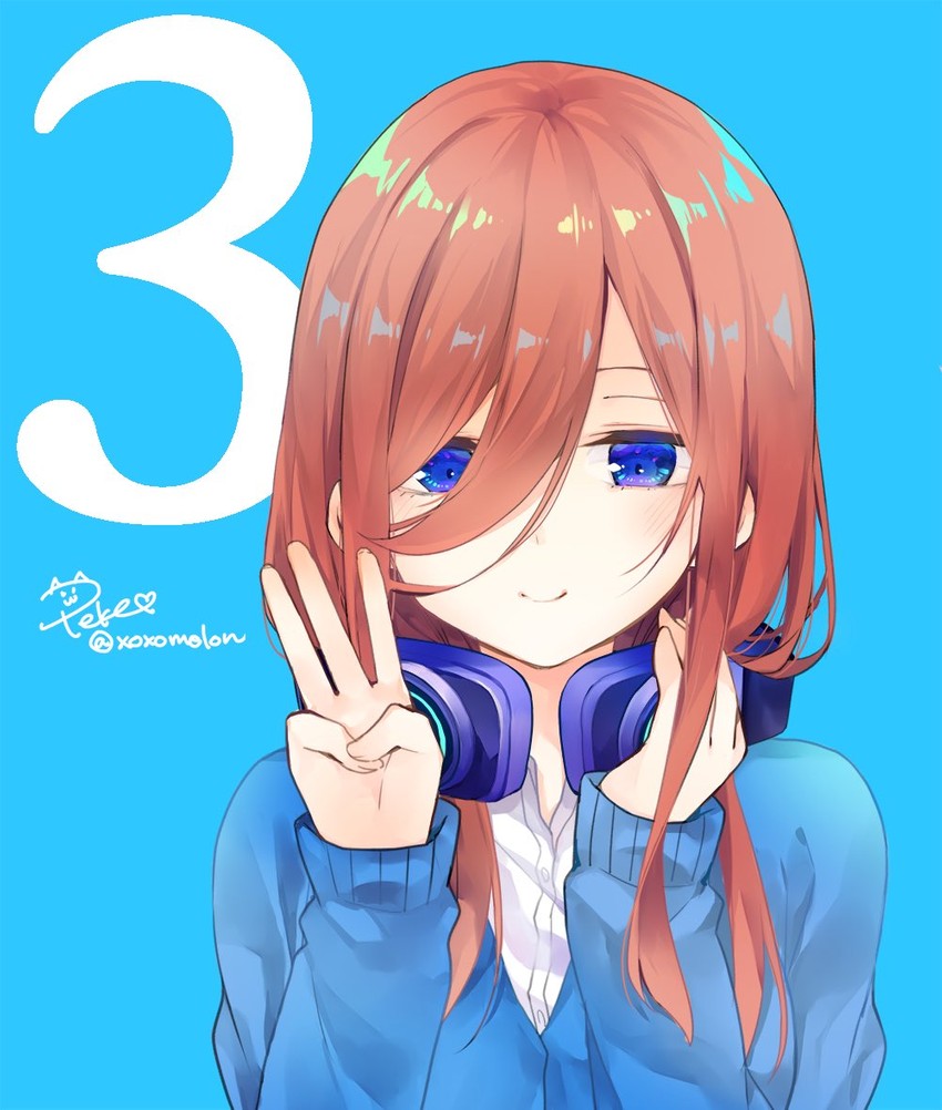nakano miku (go-toubun no hanayome) drawn by peke_(xoxo_melon)