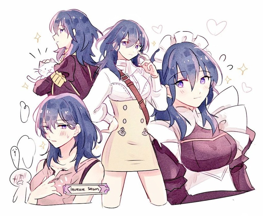 female byleth (fire emblem and 1 more) drawn by dinikee