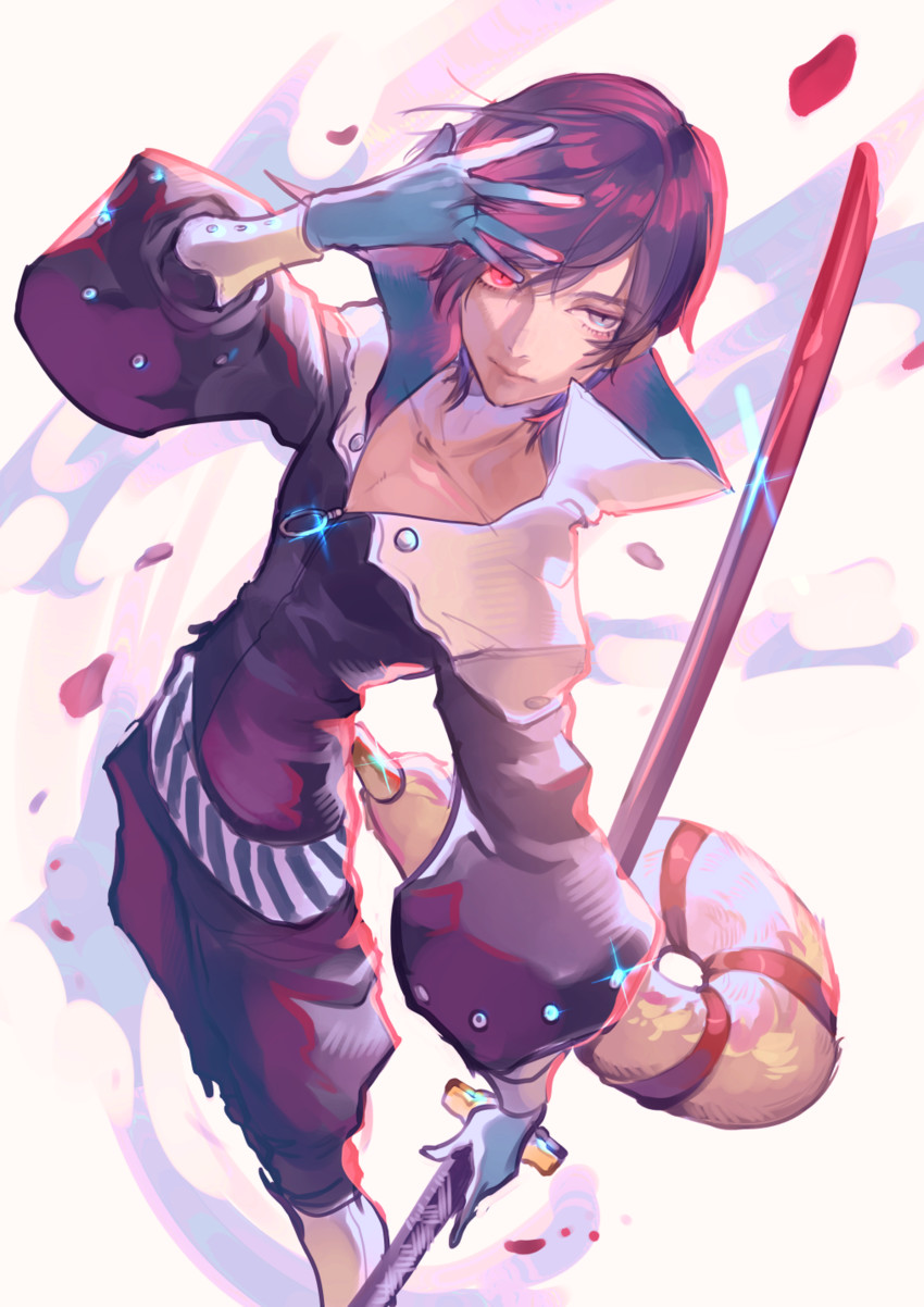 kitagawa yuusuke and fox (persona and 1 more) drawn by fujimi_nanna