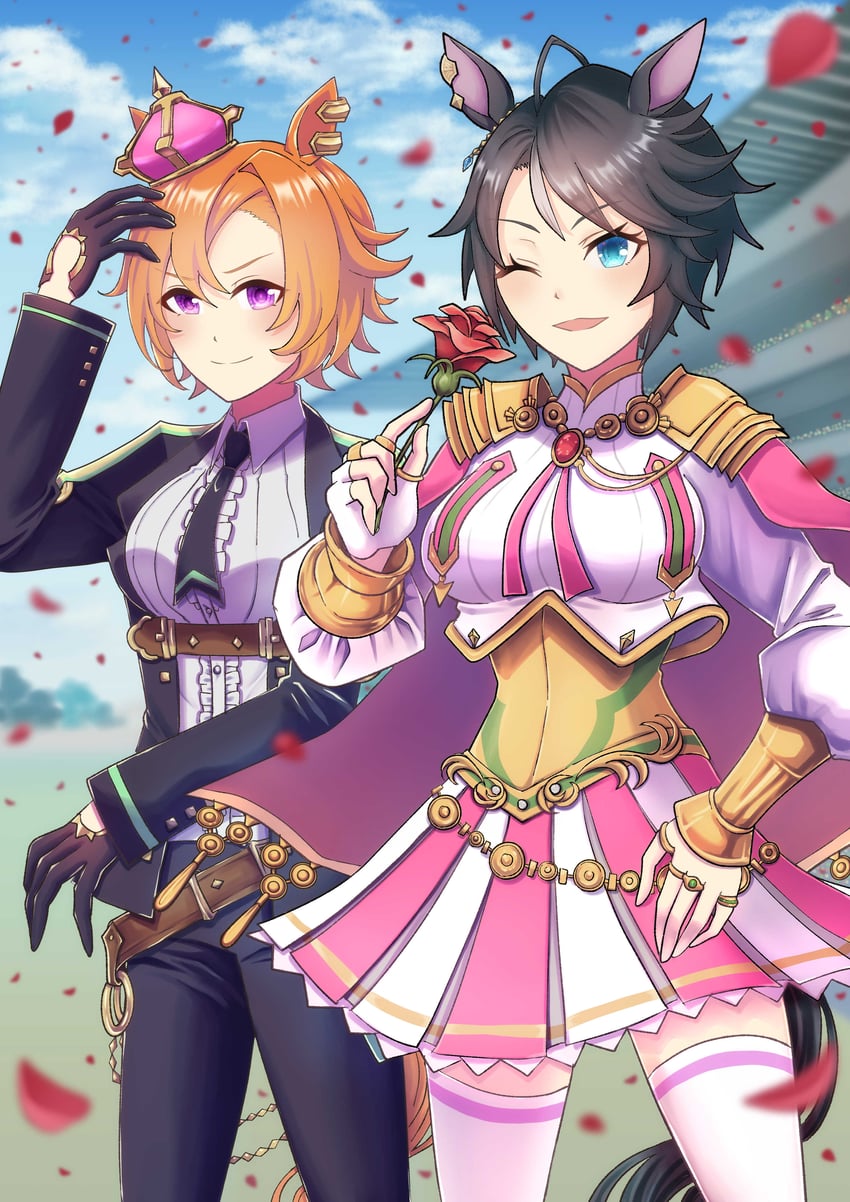 t.m. opera o and fuji kiseki (umamusume) drawn by aokocha