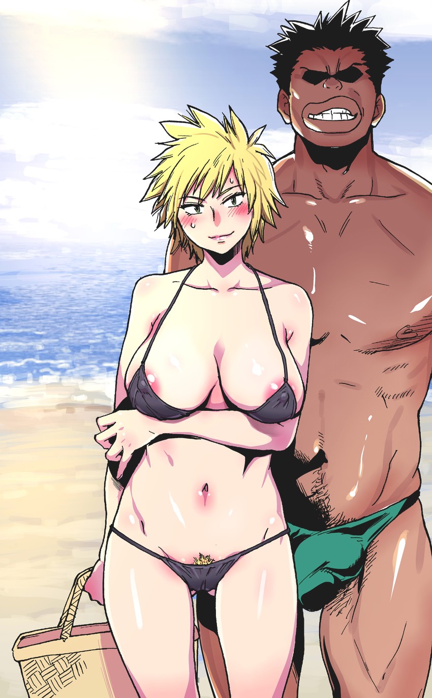 bakugou mitsuki and sato rikido (boku no hero academia) drawn by shiwasu_no_okina