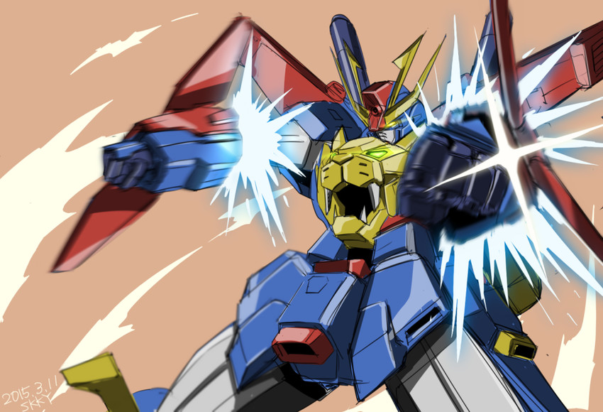 gundam tryon 3 (gundam and 2 more) drawn by sukekiyo56