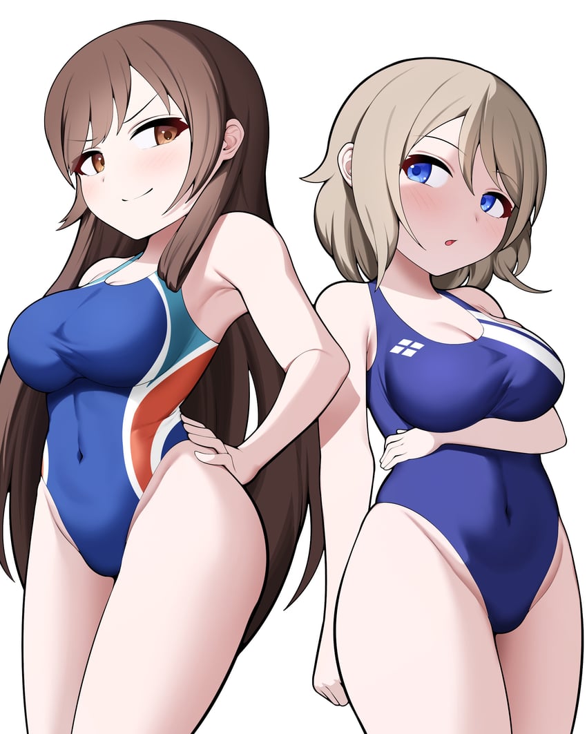 watanabe you and nitta minami (idolmaster and 3 more) drawn by bluerabbit_gap