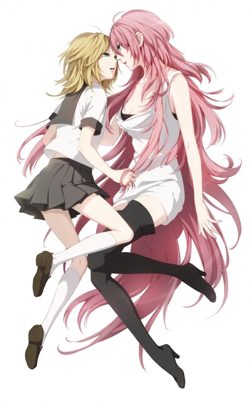 kagamine rin and megurine luka (vocaloid) drawn by double_click_(artist)