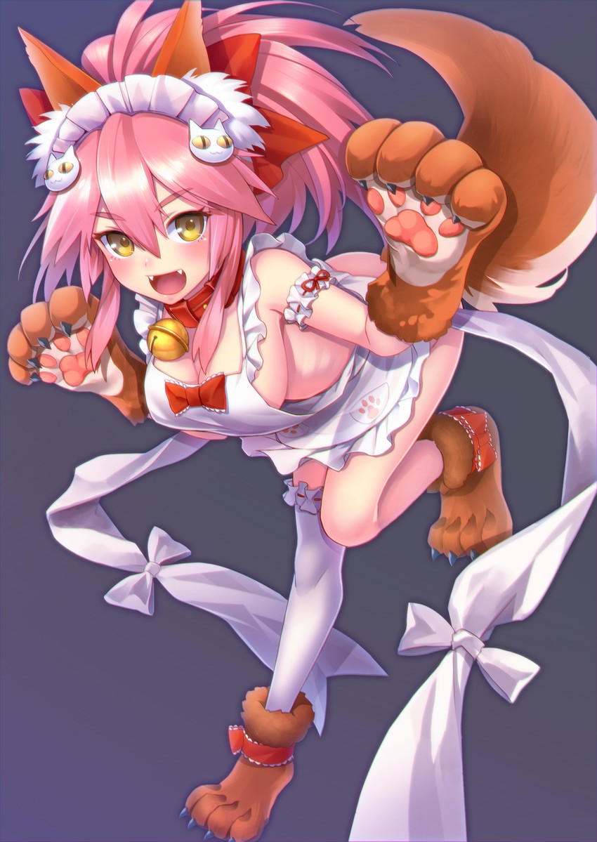 tamamo and tamamo cat (fate and 1 more) drawn by pantsu_majirou