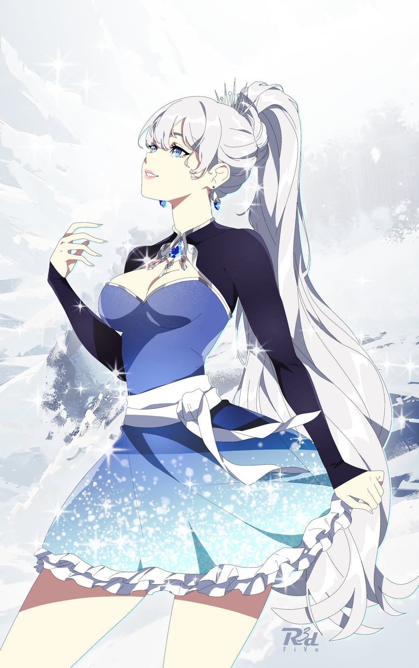 weiss schnee (rwby) drawn by r3dfive