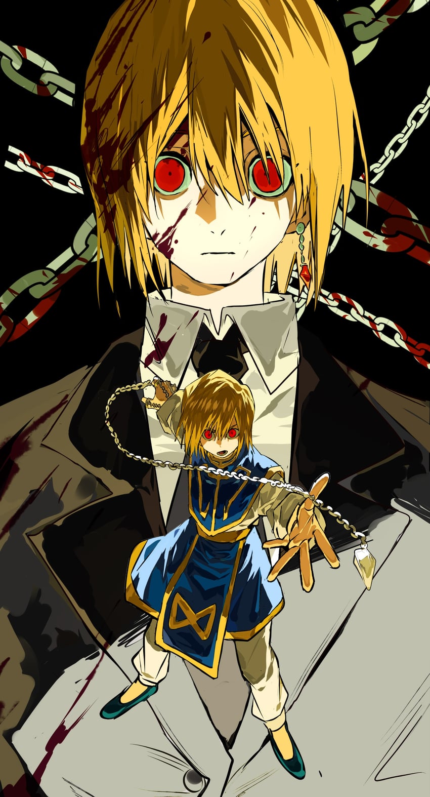 kurapika (hunter x hunter) drawn by xi_luo_an_ya