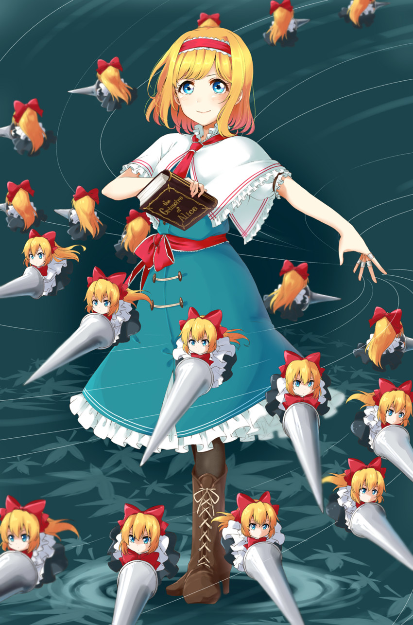 alice margatroid and shanghai doll (touhou) drawn by ksk_(semicha_keisuke)