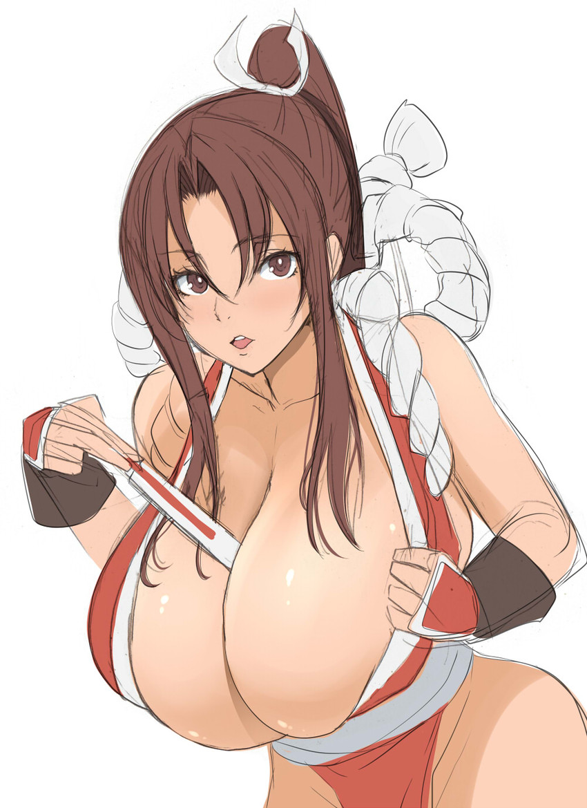 shiranui mai (the king of fighters and 1 more) drawn by kloah