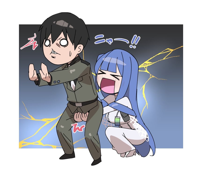 commander and arcana (goddess of victory: nikke) drawn by fune_(fune83ojj)