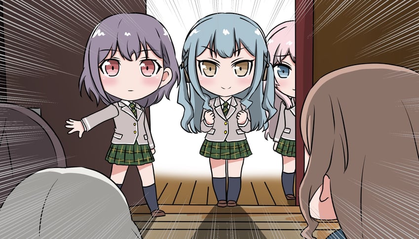 chihaya anon, togawa sakiko, nagasaki soyo, shiina taki, takamatsu tomori, and 1 more (bang dream! and 1 more) drawn by ssami