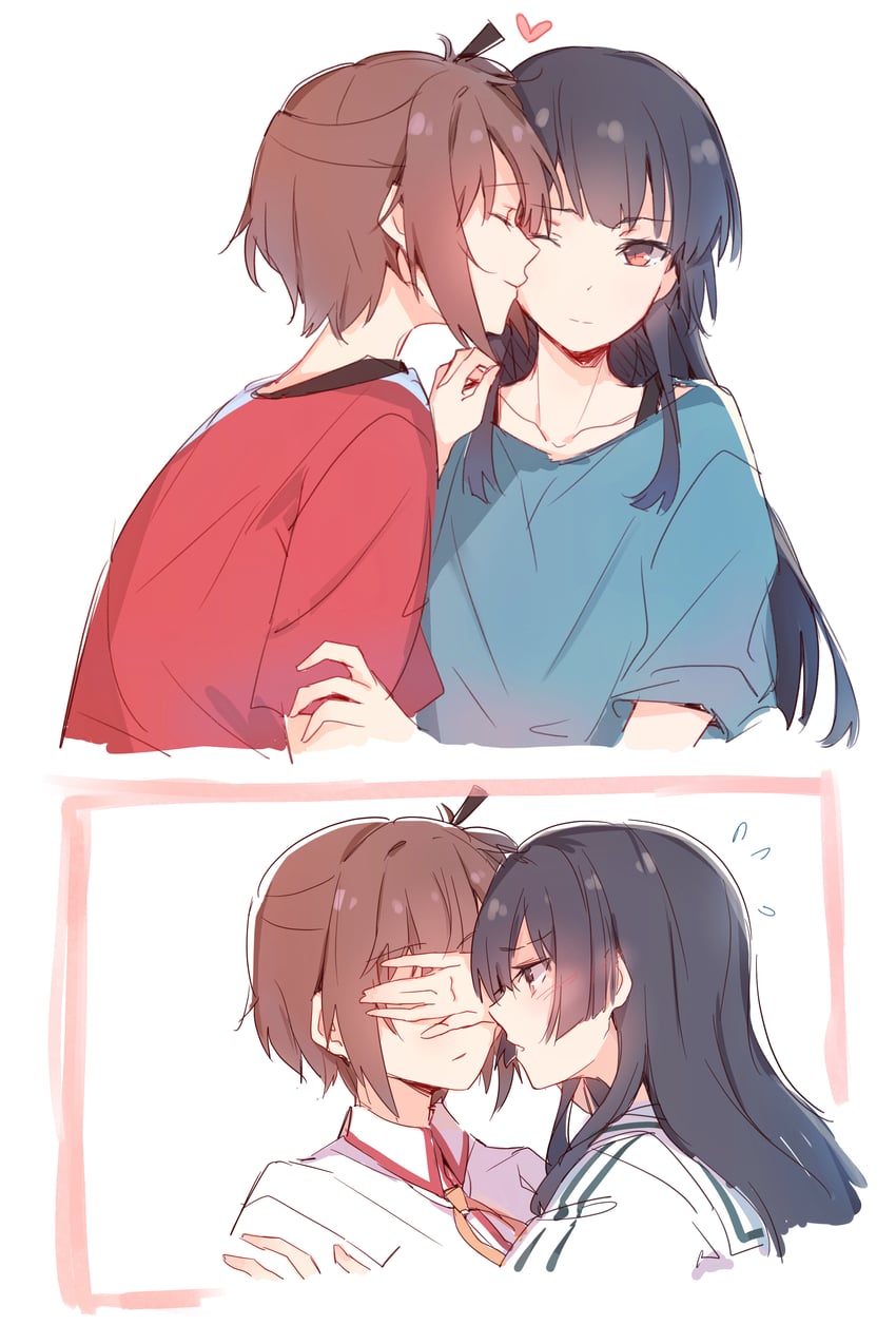 etou kanami and juujou hiyori (toji no miko) drawn by lionet0806