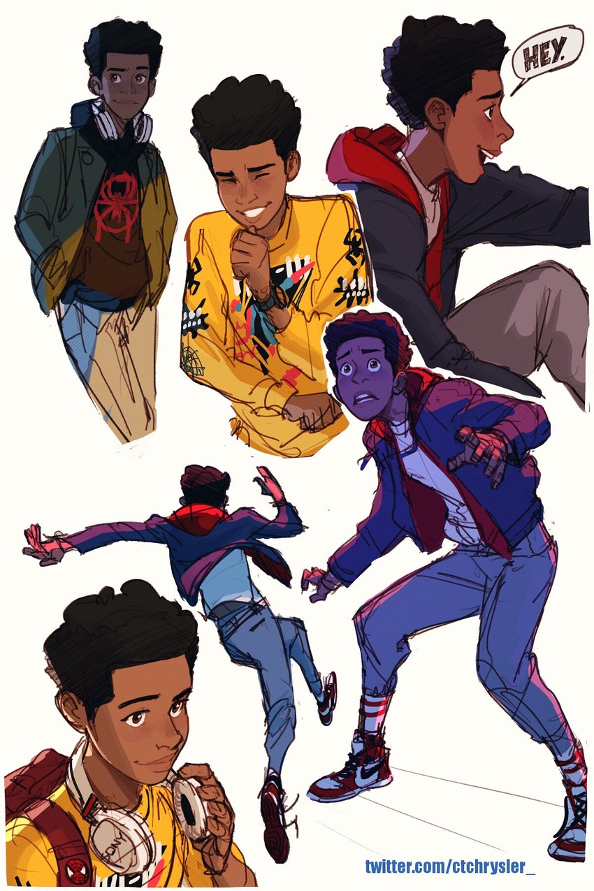 miles morales (marvel and 4 more) drawn by caleb_thomas