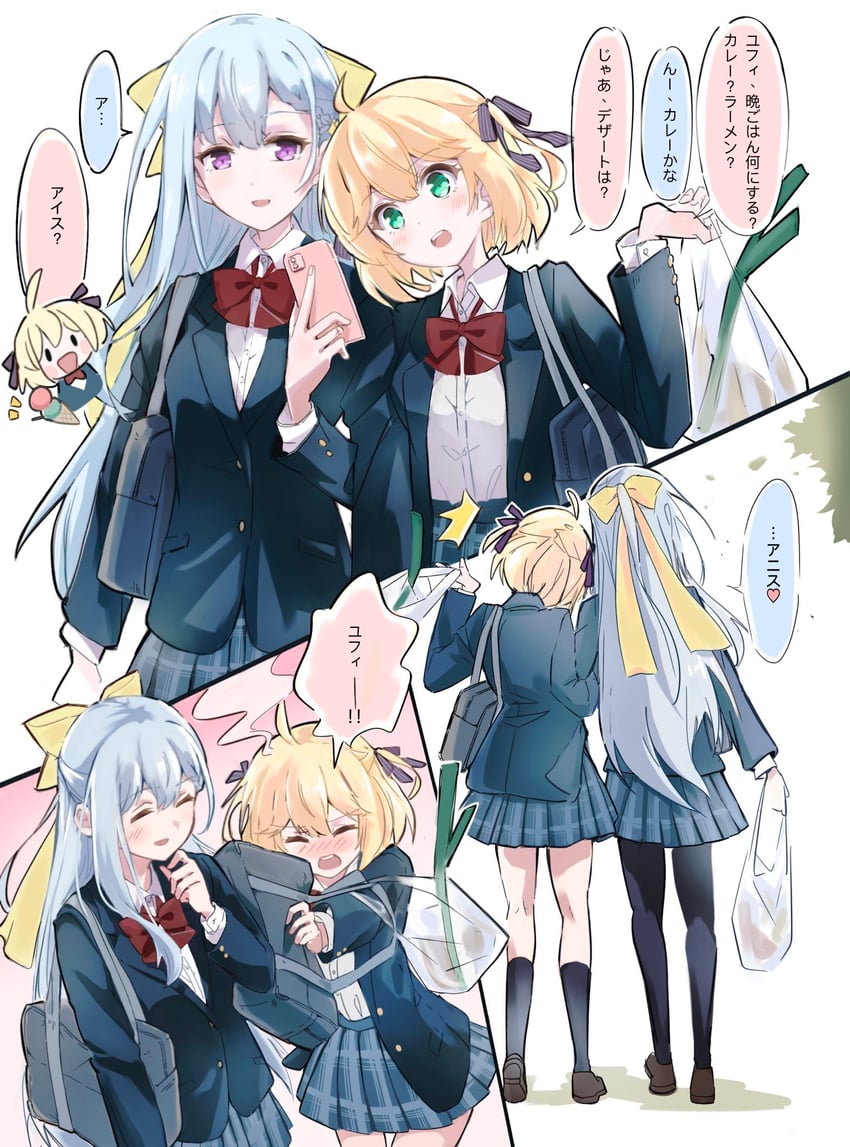 anisphia wynn palettia and euphyllia magenta (tensei oujo to tensai reijou no mahou kakumei) drawn by qqwan120