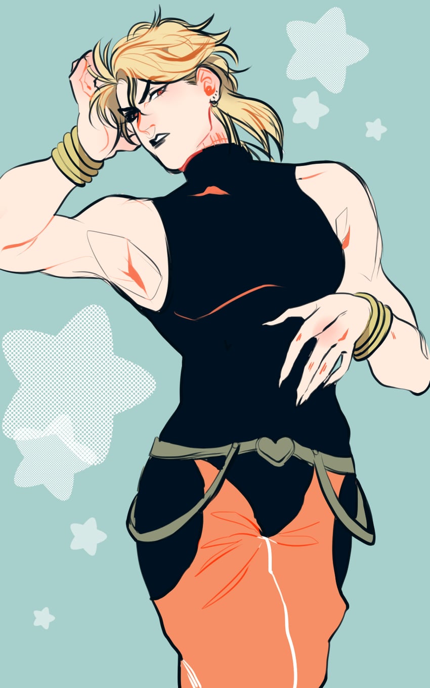 dio brando (jojo no kimyou na bouken and 1 more) drawn by jonya