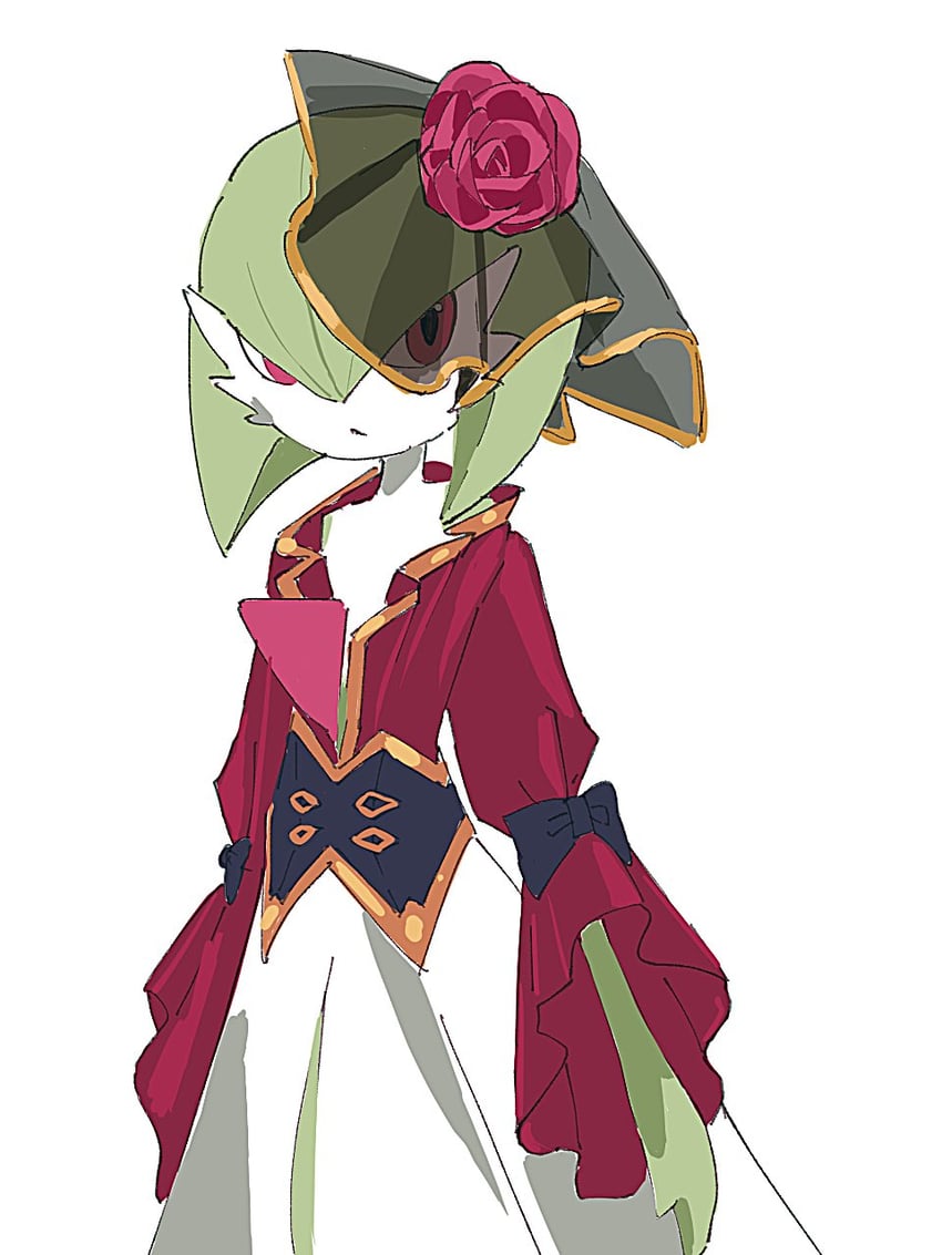 gardevoir (pokemon and 1 more) drawn by kaguya_hobby