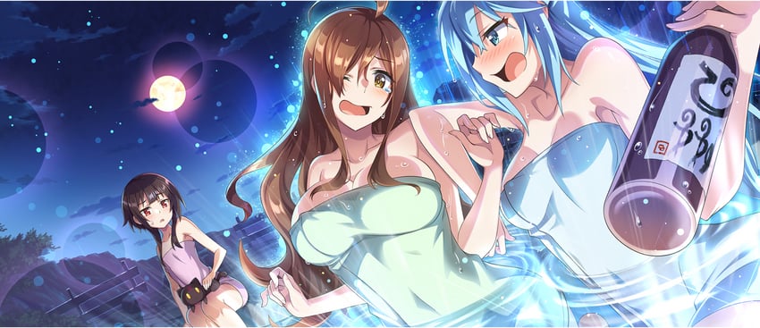 megumin, aqua, wiz, and chomusuke (kono subarashii sekai ni shukufuku wo! and 1 more)