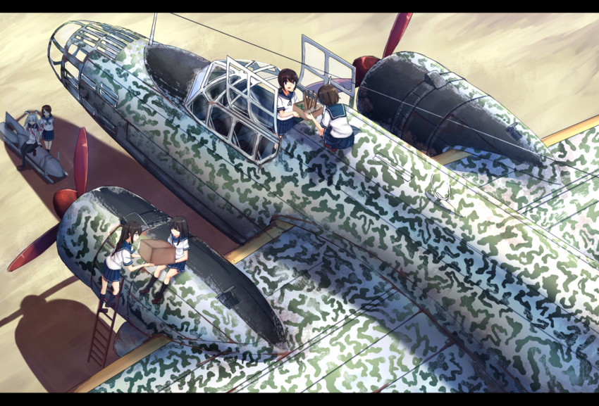 fubuki, murakumo, hatsuyuki, miyuki, shirayuki, and 1 more (kantai collection) drawn by karo-chan
